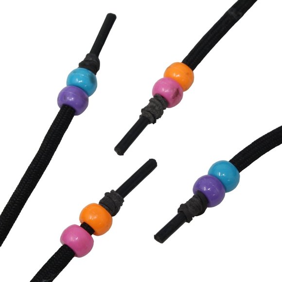 Doc Martens Womens Size 7 Air Wair Combat Boots Black Leather Beaded Laces 11821 - Picture 10 of 13